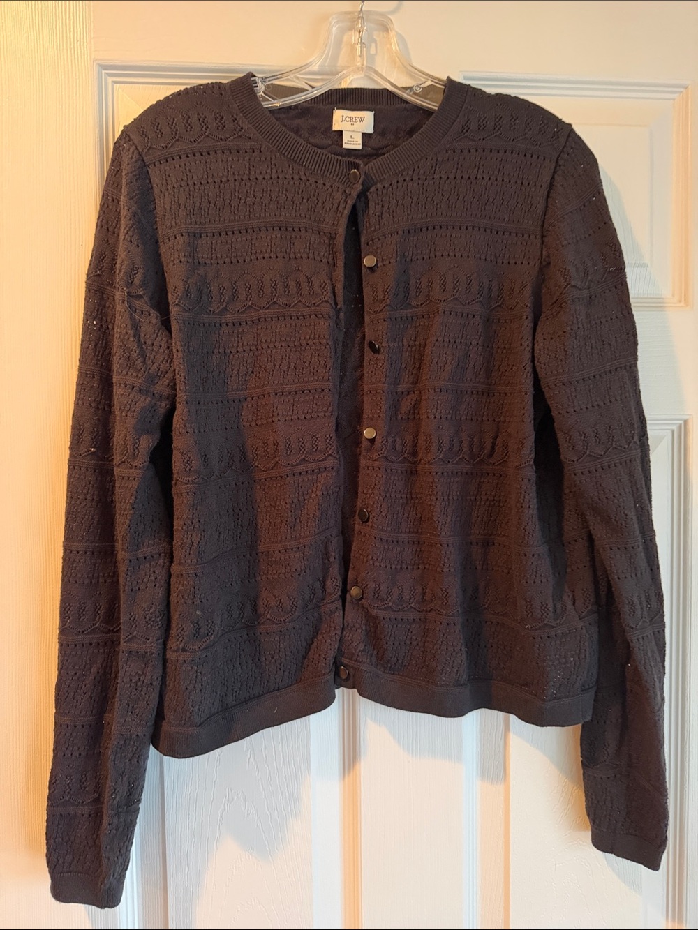 J. Crew Women’s Black Button-Up Cardigan